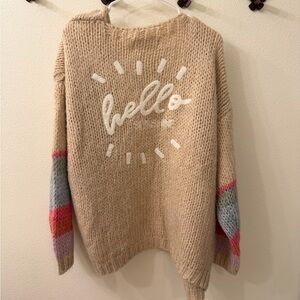 Saltwater Luxe hello sunshine knit cardigan in xl